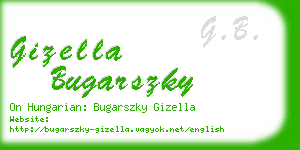 gizella bugarszky business card